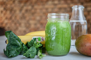 Grüner Bio-Smoothie.