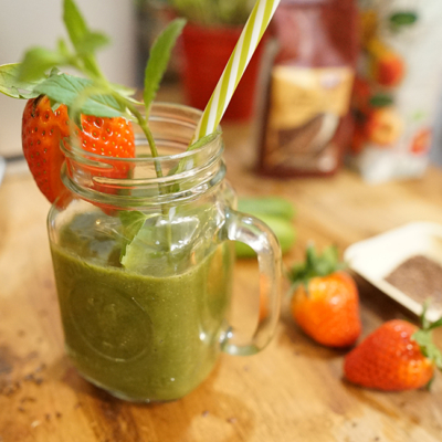 Bio-Frühstücks-Smoothie.